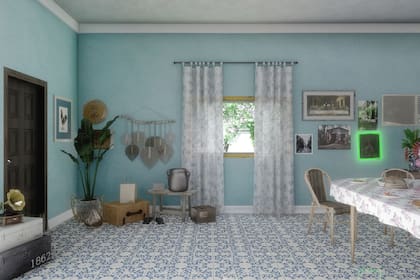 La consigna fue recrear el interior de la casa de una abuela de Puerto Rico