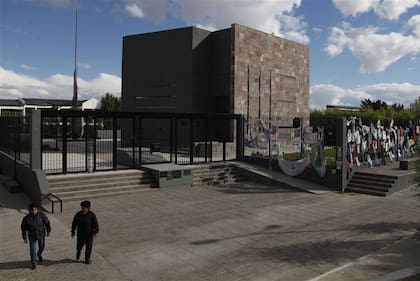 La construcción de Báez, en el cementerio de Río Gallegos