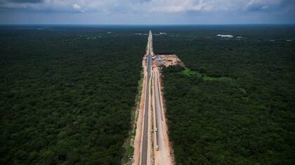 La construcción de parte del trazado del tren por plena selva recibió grandes críticas por su impacto ambiental