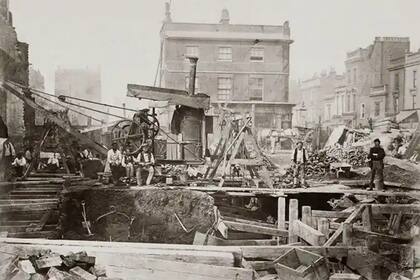 La construcción del subte, entre 1866 y 1870