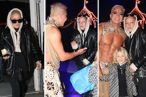 Con lentes oscuros y casi de incógnito, Juliana “Furia” Scaglione fue a ver el circo de Flavio Mendoza