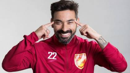 La controvertida foto de Lavezzi