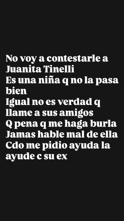 La contundente respuesta de Yanina Latorre a través de sus historias de Instagram