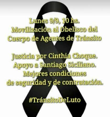 La convocatoria a la movilización en el Obelisco