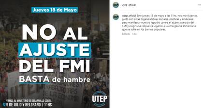 La convocatoria de la UTEP