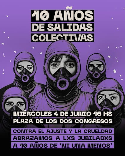 La convocatoria de Ni Una Menos a la marcha frente al Congreso este miércoles 4 de junio