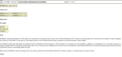 La convocatoria del Ministerio de Relaciones Exteriores