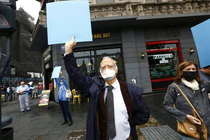 El color celeste es un símbolo de quienes se oponen a la legalización del aborto