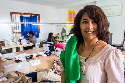 María Fernanda Marza, la presidenta de la cooperativa textil Diseños de Mi Pueblo 