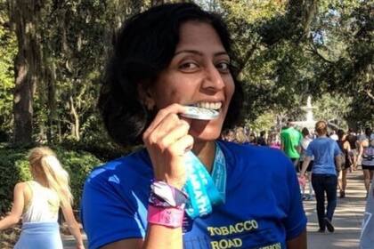 La corredora recaudó cerca de US$20,000 para Sakhi for Girls Education (runningwarrier)