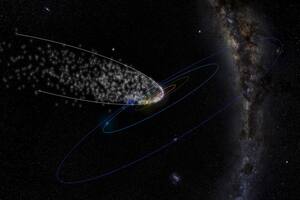 Astrónomos detectan lluvias de meteoros de cometas de periodo largo