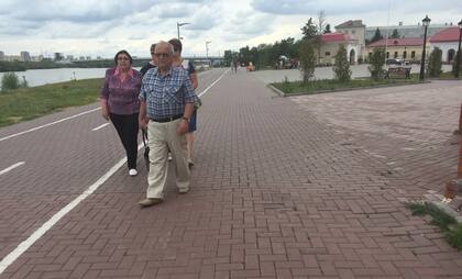 La costanera del río Irtish, en Omsk