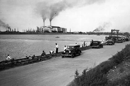 La costanera sur, el 3 de mayo de 1936.