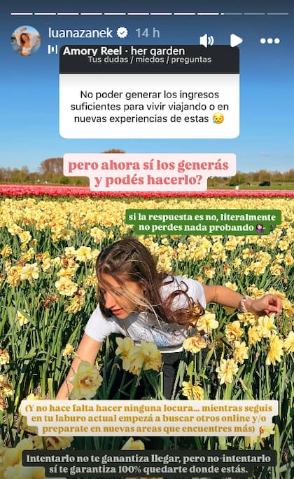 La creadora de contenido busca inspirar a su seguidores