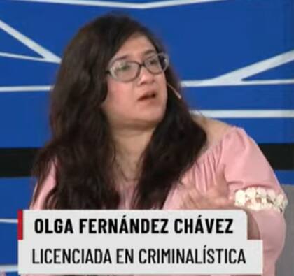 La criminóloga Olga Fernández Chávez en los estudios de LN+
