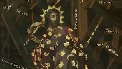 La cruz simboliza también el sufrimiento que padeció Jesús antes de su muerte, de acuerdo al relato de las homilías