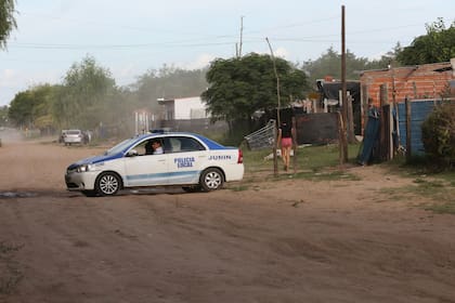 La cuadra donde se encuentra ubicada la casa de Camila Borda, a metros de donde fue hallada aseinada