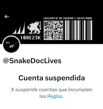 La cuenta atribuida a Santiago Caputo fue suspendida