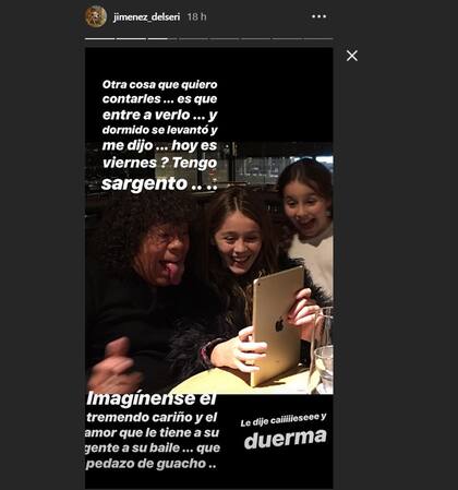 La cuenta de Instagram de la hija del cantante