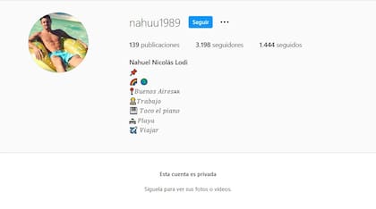 La cuenta de Instagram del nuevo novio de Pepito es privada Cibrián (Foto: Instagram)