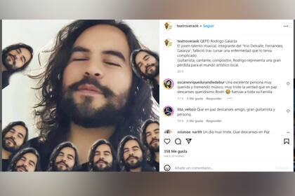 La cuenta del teatro dio la noticia del fallecimiento