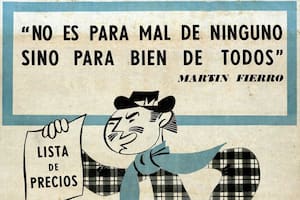 El afiche sobre control de precios en 1950 rescatado por el Archivo General