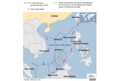 La cuestionada “línea de los nueve puntos”