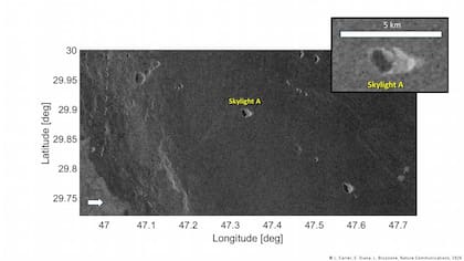 La cueva volcánica de Venus se distinguió desde el radar de la NASA Magallanes