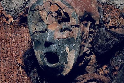 La cultura chinchorro momificaba niños y adultos. Este es un niño de 6 o 7 años de más de 4.000 años de antigüedad