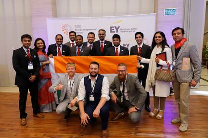 Las delegaciones internacionales formaro parte de la cumbre de jóvenes emprendedores del G20