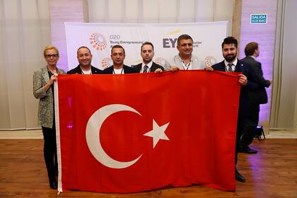 La delegación turca en la cumbre de jóvenes emprendedores del G20