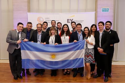 La delegación argentina en la cumbre del G20 YEA