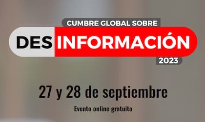 La cumbre global sobre desinformación será online y gratuita