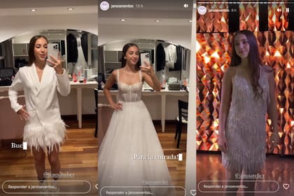 La cumpleañera tuvo tres cambios de vestuario (Foto: Captura de video / Instagram @janoseventos)