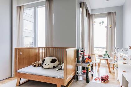 La cuna de Bruno es de madera y tipo nórdica (Krethaus)