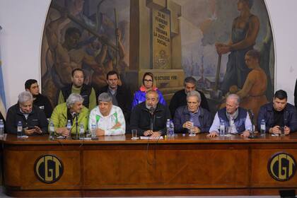 La cúpula de la CGT: el paro lo celebraron los gremios y también, a su manera, el Gobierno