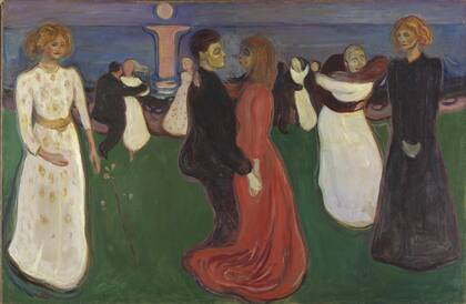 "La danza de la vida", de Edvard Munch (1899), otra pieza del gran pintor en el acervo del museo noruego