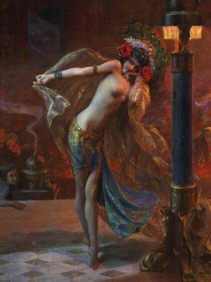 La danza de los siete velos, por Gaston Bussière (1925)