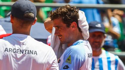 La decepción de Guido Pella tras su derrota
