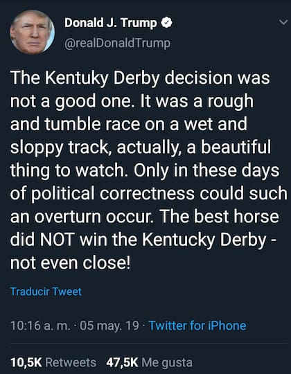 La decepción de Trump, en Twitter