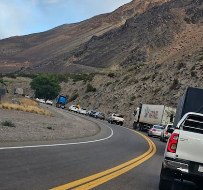 La decisión de desinfectar las dependencias fronterizas de Chile en el paso Cristo Redentor generan largas filas y demoras de tránsito en este fin de semana extralargo