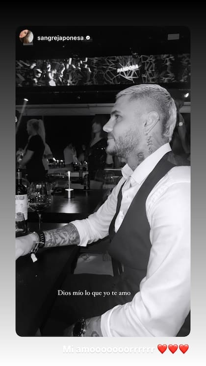 La declaración de amor de la China Suárez a Mauro Icardi en su Instagram tras la entrega de premios