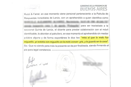 La declaración testimonial del sargento Remesar