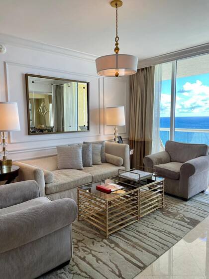 La decoración, digna de un hotel de más de cinco estrellas.