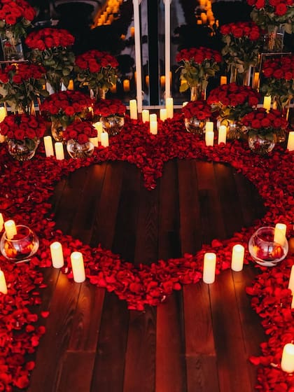 La decoración romántica que armó Leclerc para pedirle casamiento a su pareja