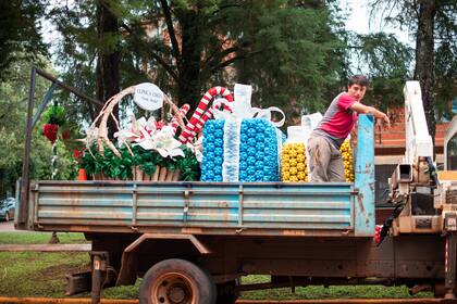 La decoración se monta en noviembre y se saca a fines de enero.