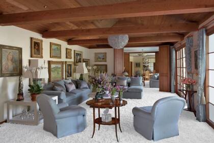 La decoración sorprendía a los amigos de la actriz por su calidez