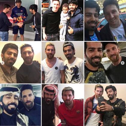 La dedicatoria de Al Marri para Lio Messi en el día de su cumpleaños con un posteo que refleja las tantas fotos junto a él