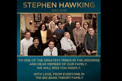 La dedicatoria de The Big Bang Theory a Stephen Hawking
