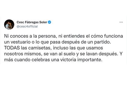 La defensa de Cesc Fábregas a Messi y su crítica a Canelo